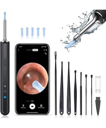 Ear Wax Removal  Ear Cleaner with Camera  Earwax Removal kit with 7 Ear Pick  Ear Cleaner with Camera and Light  Ear Cleaning Kit  1080P Ear Camera for iOS & Android (Black)