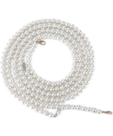Elegant Imitation Pearl Necklace & Handbag Chain Accessories - Fashionable 1.2m Mobile Phone Strap - Buy Online on GoSupps.com