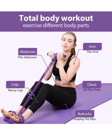 Flintronic Thigh & Leg Trainer - Multifunctional Resistance Training with 4 Tension Ropes for Full Body Fitness & Yoga - Buy Online on GoSupps.com