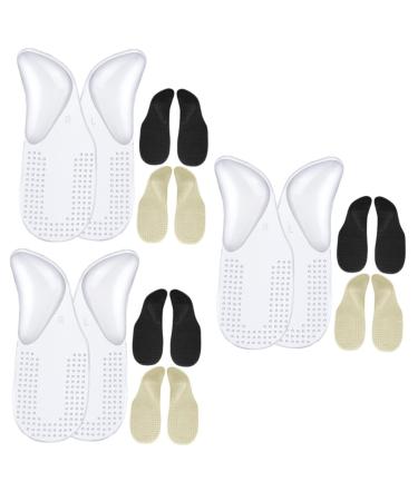 FOMIYES 9 Pairs Supportive Orthotic Insoles Clear Heels Sandals Metatarsal Pads Shoes Inserting Pad Plantar is Unusual Arch Support Insole Plug-in Gel Women's Non-Slip