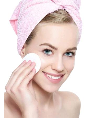 Dukal Cotton Rounds - Pack of 80 Cosmetic Cotton Pads for Face - 100% Cotton Makeup Pads - Hypoallergenic, Soft & Durable - Buy Online on GoSupps.com