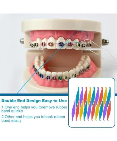 ZOKJSW Orthodontic Elastic Disposable Plastic Braces - 20 Mixed Color Pack for Comfortable Dental Care | International Shipping Available - Buy Online on GoSupps.com