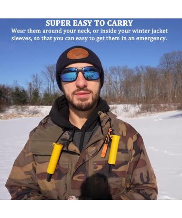 Huntury Retractable Ice Safety Pick - Essential Ice Fishing & Skating Gear - Buy Online on GoSupps.com