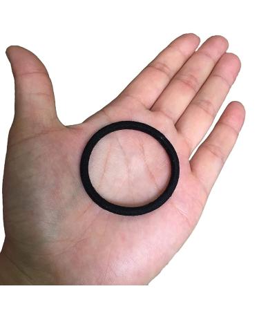 Aigee 120 Pcs Black Hair Ties - Elastic Rubber Bands for Medium to Thick Hair - No Damage Ponytail Holders for Women, Men, and Girls - Ideal for Long Lasting Braids - Buy Online on GoSupps.com
