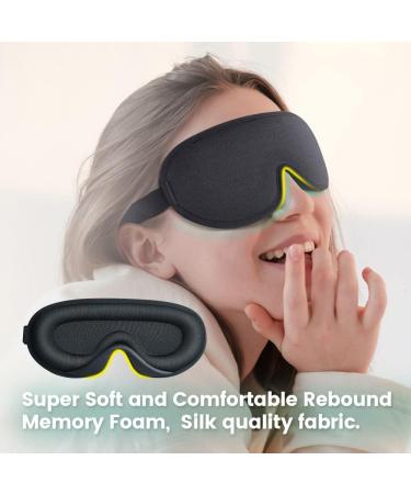 EVA BELLE 3D Light Blocking Sleep Mask with Ear Plugs for Noise Reduction - Buy Online on GoSupps.com