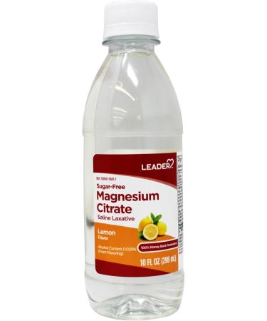 Leader Sugar-Free Magnesium Citrate Saline Laxative 3-Flavor Variety Kit Grape Lemon & Cherry Flavors 10 fl oz Each - Buy Online on GoSupps.com