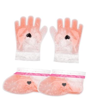minkissy 2 Pairs Wax Gloves Paraffin Wax Bath Liners Dry Hands Gloves Plastic Paraffin Socks Wax Hand Covers Paraffin Bath Hand Covers Spa Kit Hand Gloves Non-Woven Fabric Cosmetic
