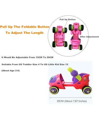 Adjustable Kids Quad Roller Skates Shoes with Safe Lock - Baby Blue - Buy Online on GoSupps.com