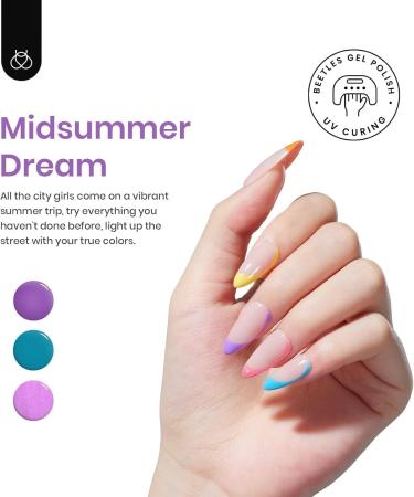 Beetles Gel Nail Polish Kit-6 Pcs Midsummer Dream Glitter Red Purple Yellow Gel Polish Summer Gel Polish Soak Off Nail Lamp Gel Polish Gifts for Women Manicure Kit - Buy Online on GoSupps.com