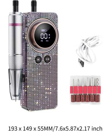 Colcolo Portable Nail Drill Cordless Nail File Set 50W Quiet Salon Home Use Professional Rechargeable for Drill Sharpening Carving - Buy Online on GoSupps.com