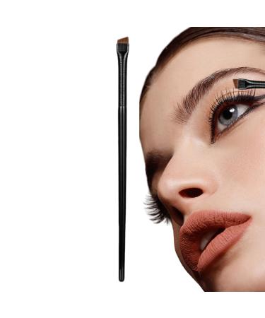 Angled Eyeliner/Eyebrow Makeup Brush Flat With Angled Tip Perfect For Lining/Shaping Eyes And Brows Winged Liners Professional Eyebrow Brush Flat & Fine Angled Eyeliner Brush Slanted Angled Brow A102