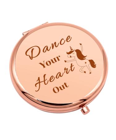 Dance Lover Gift for Women Compact Makeup Mirror Dancer Gift for Women Dance Teacher Appreciation Gift Dance Team Gifts Inspirational Gift Pocket Makeup Mirror Birthday Graduation Gifts