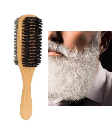 Ankroyu Double-Sided Beard Brush Set | Wooden Handle & Face Hair Trim Brush for Men | Perfect for Grooming & Bar Cleaning - Buy Online on GoSupps.com