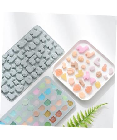 ABOOFAN 2pcs Chocolate Silicone Mold Candle Molds Candy Molds Trays Flavoured Gelatin Silicone Dessert Mold Animal Gummy Molds Roasting Pan Cake Fruit Jelly Silica Gel Christmas - Buy Online on GoSupps.com