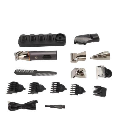 Shop Electric Hair Clipper & Waterproof Grooming Set - Versatile Beard & Nose Hair Trimmer with 6 Comb Guides - Buy Online on GoSupps.com