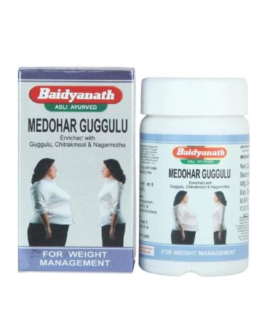 Baidyanath Asli Ayurved Medohar Guggulu 120 Tab Pack van 3 120 Count Pack of 3