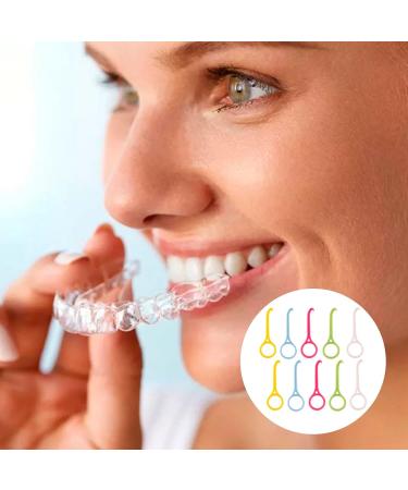 AWAVM 10-Piece Orthodontic Removal Tool Set - Braces Hook Invisible Braces Extractor Retainer & Braces Remover in Pink Blue Yellow White & Green - Buy Online on GoSupps.com