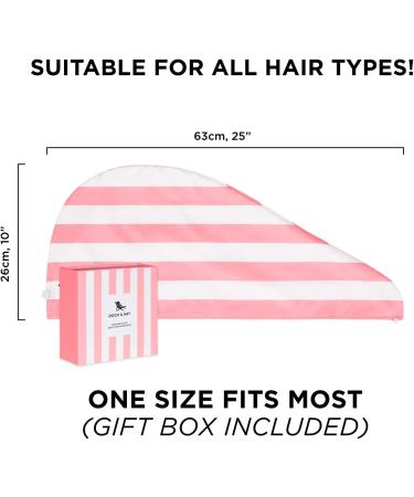 Dock & Bay Turban Towel - Super Absorbent Quick Drying - Malibu Pink - Ideal for Home & Beach - One Size - Buy Online on GoSupps.com