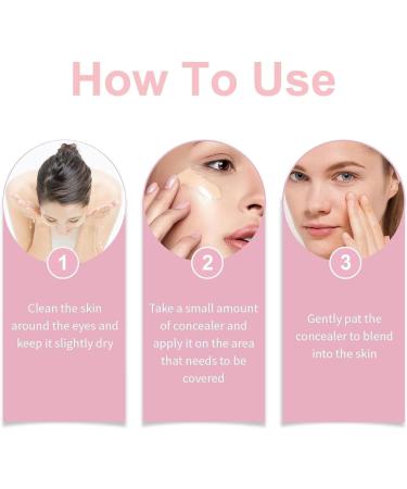 Hailoyearn Under Eye Brightener Refartering Creme Concealer Lightweight Unerye Brightening Cream Undeye Brightener Resolved Cremes Concealer Hydratating Langeous Makeup Ivory - Buy Online on GoSupps.com