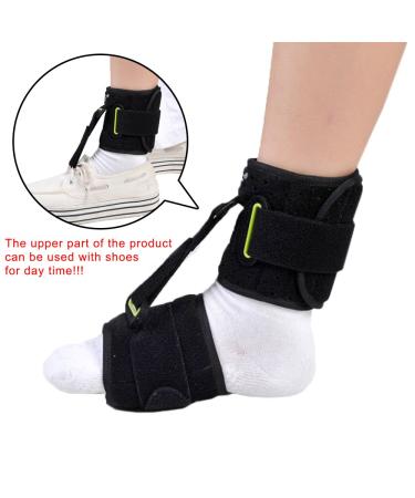Adjustable Drop Foot Brace | Unisex AFO Support for Right/Left Foot | Improve Walking Gait & Relieve Achilles Tendon Pain Day & Night - Buy Online on GoSupps.com