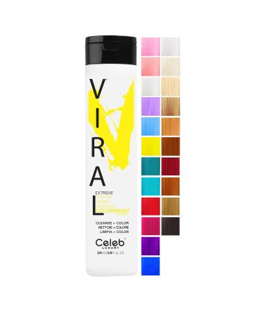 Celeb Luxury Viral Semi Permanent Colorwash Shampoo - Extreme Yellow 240ml