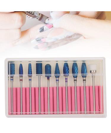 Life 10Pcs Nail Drill Bits Set - Tungsten Acrylic File Bits for Manicure Pedicure - Nail Grinding Head Fine Grit for Acrylic Gel Nails - Buy Online on GoSupps.com