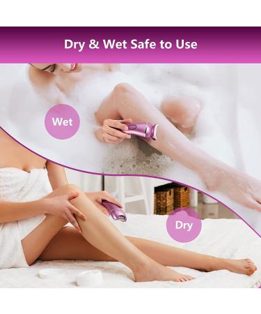 YHC 5-in-1 Electric Razor & Epilator for Women - Wet/Dry Hair Removal - Rechargeable Cordless - 3s Locking - Bikini Legs Arms Underarms - Buy Online on GoSupps.com