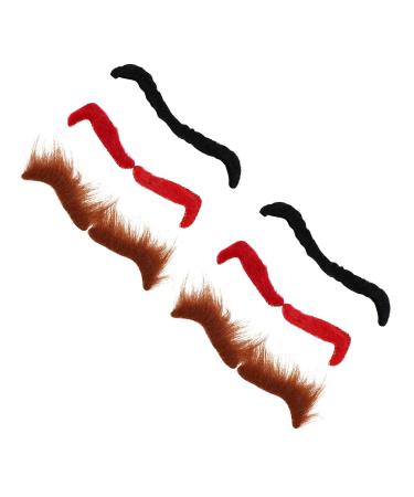 Fomiyes 18 Couples Halloween False Eyebrows & Facial Hair | Cosplay Props & Christmas Jewelry | International Shipping Available - Buy Online on GoSupps.com