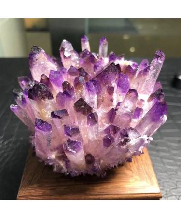 Natural Crystal Rough 1PC Natural Crystal Cluster Amethyst Specimen Ore Purple Quartz Reiki Stone Raw Crystals Home Crystal 300-400g - Buy Online on GoSupps.com