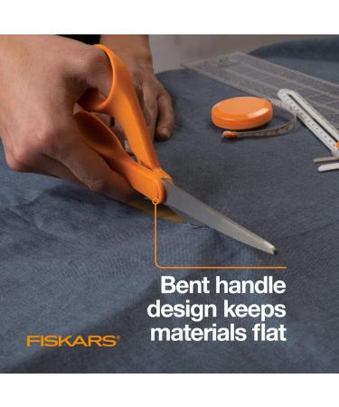 Fiskars The Original Handled Scissors  8 Inch  Crafting  Paper Cutting  Multi Surface Use  Orange - Buy Online on GoSupps.com
