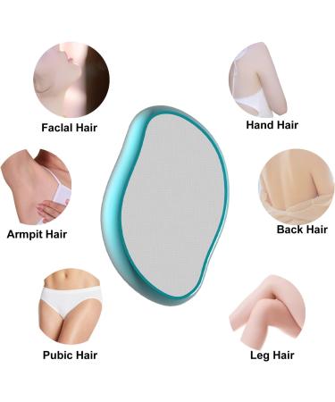 EPSPIC Crystal Hair Eraser - Painless Hair Remover for Men and Women - Reusable Exfoliation Tool - Blue - Buy Online on GoSupps.com