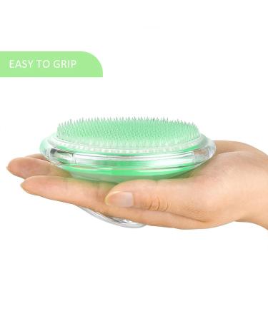 Coolife Ingrown Hair Remover Razor Bumps Keratosis Pilaris Repair Brush - Exfoliator for Face, Bikini, Legs, Arms - Cellulite Massager Tool - Green - Buy Online on GoSupps.com