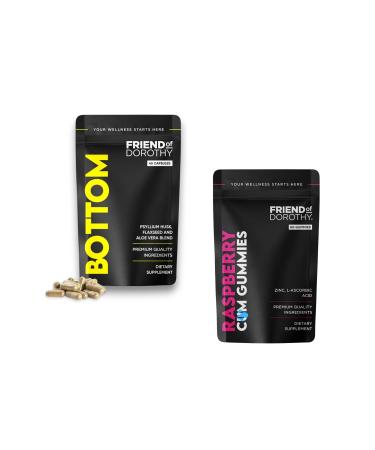 FRIEND OF DOROTHY Digestive Wellness & Vitality Bundle - Improve Your Confidence and Support Male Vitality - 45 Fiber Capsules & 60 CM Gummies