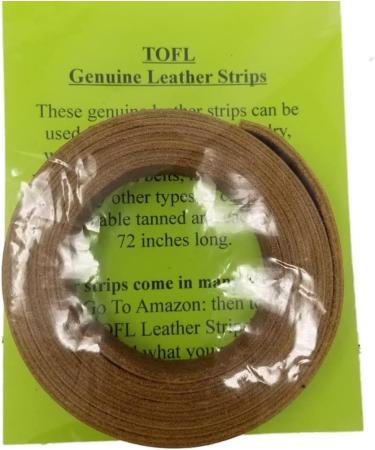 Genuine Top-Grain Leather Strap | 72 x 0.5 | DIY Arts & Crafts - Tan Leather Strip for Clothing, Jewelry & Wrapping - Buy Online on GoSupps.com