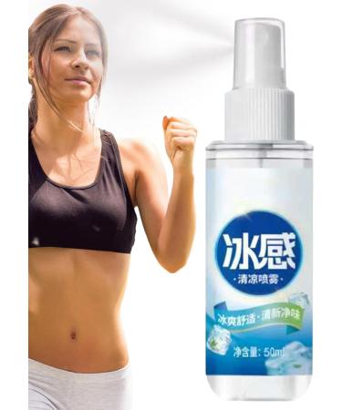 Spray de refroidissement - Spray froid pour temps chaud | Spray de refroidissement pour le visage et le corps | Spray de refroidissement du visage | Spray de brume pour le corps | Spray de 50ml - Buy Online on GoSupps.com