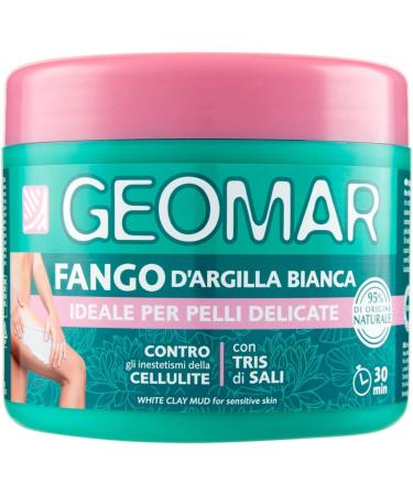  Geomar GEOMAR | White clay mud against cellulite imperfections sensitive skin 95% natural origin with tris salts (sea salt Epsom and Dead Sea) made in Italy 6 x 600 g - Buy Online on GoSupps.com