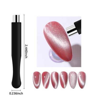 14 Pieces Black Cat Eye Nail Magnet Tools Set | Double-Ended Wand & Magnet Plates for Stunning Cat Eye Gel Nails - Buy Online on GoSupps.com
