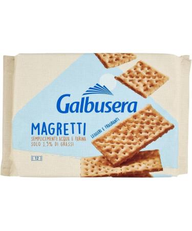 Galbusera Magretti cracker with 1.5% fat with Farina di Tipo 2 cracker with 1.5% fat with flour type 2 6 x 380 g + Italian Gourmet pulp 400 g - Buy Online on GoSupps.com