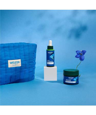 WELEDA - BLUE GENTIAN FACE KIT: DAY CREAM + ELIXIR - Redensifying anti-aging treatment from 50 years old - Mature skin - NATRUE* - Vegan*** - 40+30ml - Buy Online on GoSupps.com