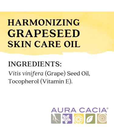 Aura Cacia - Pure Grapeseed Oil | Non-GMO Project Verified | 16 fl. oz. - Buy Online on GoSupps.com
