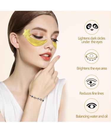 Under Eye Patches - 30pcs Hydro-Gel Rose Gold Masks with Amino Acid & Collagen for Dark Circles & Puffiness - Beauty & Personal Care - Buy Online on GoSupps.com