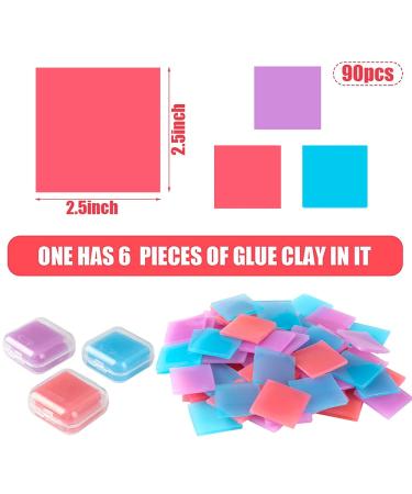 90PCS Diamond Painting Glue Clay Set - Embroidery Cross Stitch Drilling Mud & Wax Organizer Box for Diamond Painting Accessories (3 Colors) - Buy Online on GoSupps.com