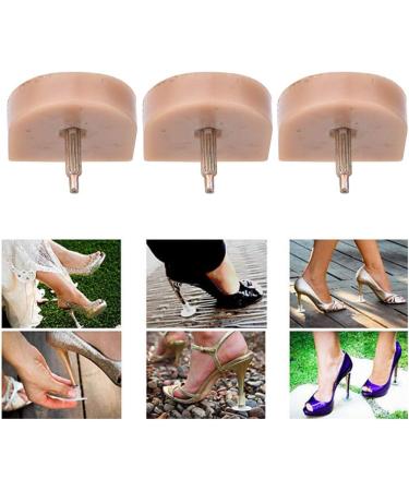 10 Pairs High Heel Tips Replacement - Shoe Repair Accessories for Durable Comfort (613 Beige - Buy Online on GoSupps.com