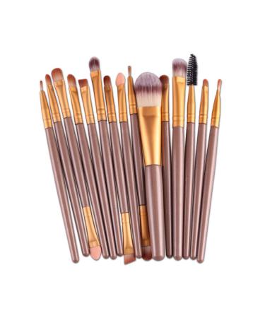 15pcs Professional Makeup Brushes Set - Foundation Eyeshadow & Blush Tools for Flawless Application | International Shipping - Buy Online on GoSupps.com