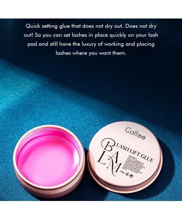 GOLLEE Lash Lift Glue Balm for Eyelash Lifting Rose Scent Eyelash Perm Glue with Brush Pads Kit Lifting and Nourishing Brow Lamination Glue Balm -0.71Oz/20G - Buy Online on GoSupps.com