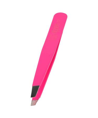 Nipple Solingen Tweezers with Sloping Tip - Pink Stainless Steel 9.5 cm | Precise Eyebrow Plucking | Rustproof Pinchette Spitz - 1 Piece - Buy Online on GoSupps.com