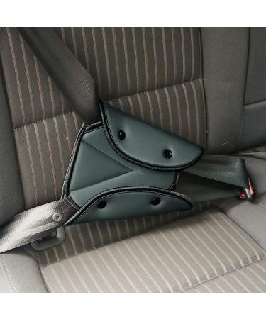 Grey Kid Seat Belt Safety Cover for Car - Harness Strap Clips & Shoulder Pads for Children & Adults - Buy Online on GoSupps.com