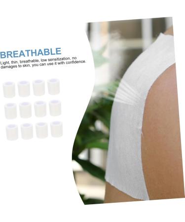 6 Rolls White Athletic Tape - Pressure-Sensitive Adhesive Bandaging & Fixing Tape - 5x5cm Tear-Off Holder for Sports & Bracing - Buy Online on GoSupps.com