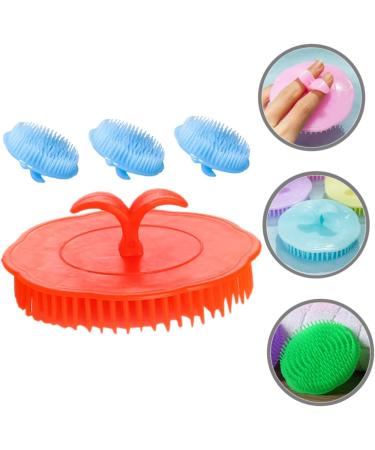 Goohochy 4-Piece Massage Shampoo Brush Set | Scalp Massager & Hair Wash Device for Ultimate Relaxation | Perfect for All Hair Types - Buy Online on GoSupps.com