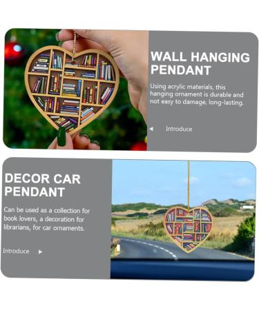 Zerodeko Decor Creative Rear View Mirror Pendant Modern Style Pendant Heart Shaped Pendant Crafts Car - Buy Online on GoSupps.com